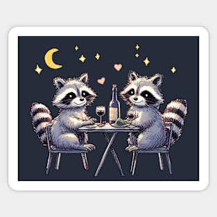 Raccoon Romance Sticker